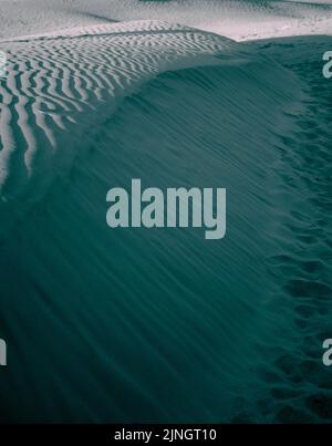 Ripples in sand dunes, abstract background Stock Photo