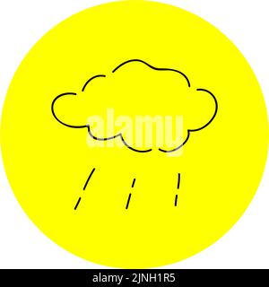 Rainfall Simple vector icon. Illustration symbol design template for ...