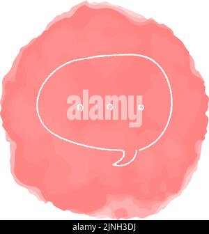 Handwritten simple icon illustration: Speech bubble Stock Vector
