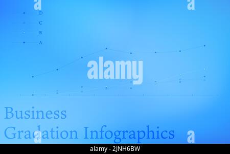 Blue-based infographics, graphs, charts and tables Stock Vector