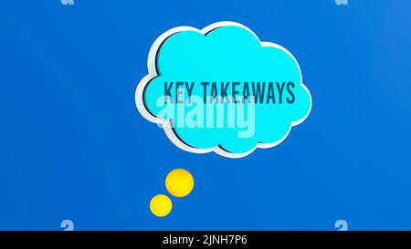 key takeaways Stock Photo