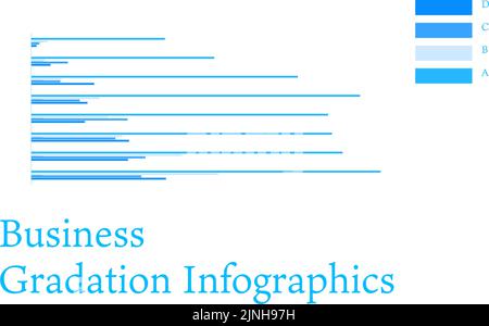 Blue-based infographics, graphs, charts and tables Stock Vector