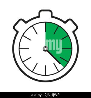 Stop watch timer icon - vector illustration Stock Vector