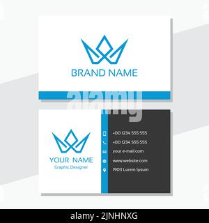 Brand Modern Creative Business Card Template Stock Vector