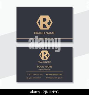 Luxury vector logotype with business card template. Stock Vector