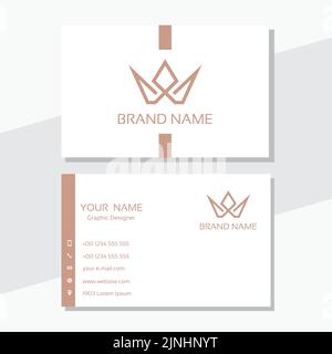 Brand Modern Creative Business Card Template Stock Vector