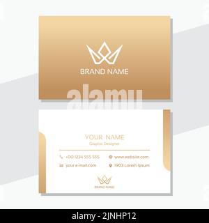 Brand Modern Creative Business Card Template Stock Vector