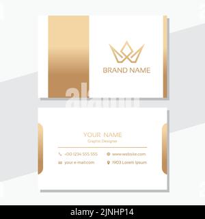 Brand Modern Creative Business Card Template Stock Vector