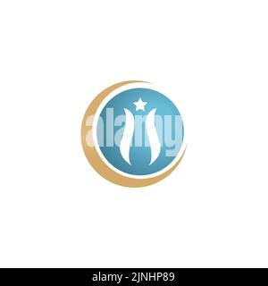Islam and Muslim logo design icon design vector Stock Vector