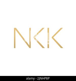 Creative Letter NKK Logo Vector. Stock Vector