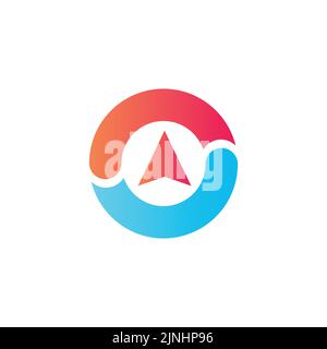 Compass Logo Template. Vector Illutrator Stock Vector