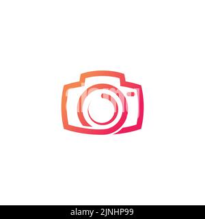 camera photography logo icon vector template Stock Vector