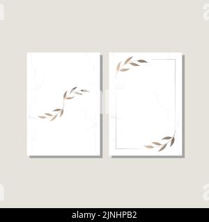 Wedding invitation cards texture background and gold geometric line design vector. Stock Vector