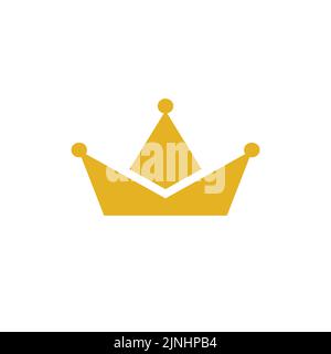 Crown concept logo vector graphic abstract template Stock Vector