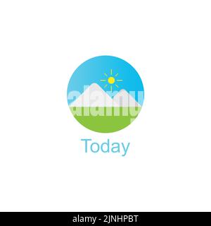 today icon,usable for web vector symbol Stock Vector
