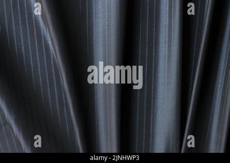 Dark striped fabric textured background for design art work Stock Photo
