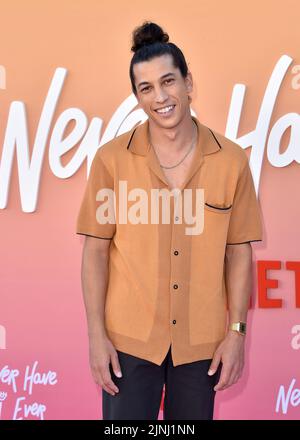 Westwood, USA. 11th Aug, 2022. Benjamin Norris walking on the red carpet at the Los Angeles premiere of 'Never Have I Ever' Season 3 at the Westwood Village Theater in Westwood, CA on August 11, 2022. (Photo By Scott Kirkland/Sipa USA) Credit: Sipa USA/Alamy Live News Stock Photo