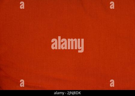 Red wrinkled fabric texture for background Stock Photo
