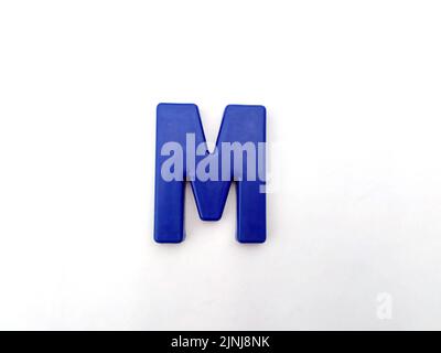 plastic letter isolated on white background Stock Photo