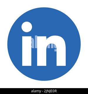 LinkedIn social media app icon Stock Vector