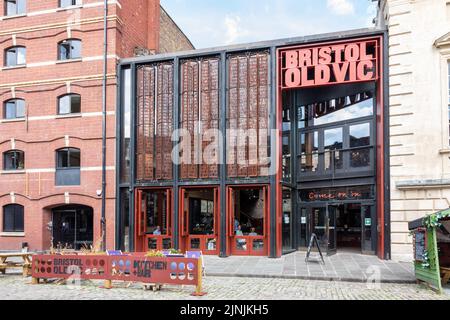 The redeveloped Bristol Old Vic Theatre facade, King Street, City of ...