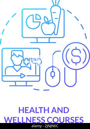 Nutrition education blue gradient concept icon Stock Vector Image & Art ...