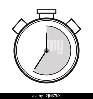 Stop watch timer icon - vector illustration Stock Vector