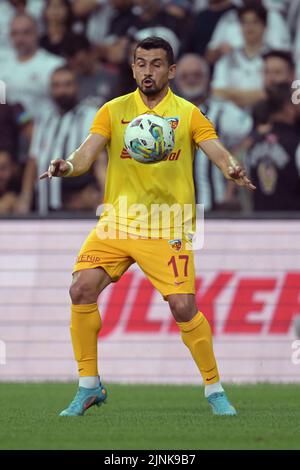 ISTANBUL - Emrah Bassan of Kayserispor during the Turkish Super Lig match  between Besiktas AS and Yukatel