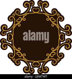 Frame material, luxurious and elegant Gothic frame Stock Vector