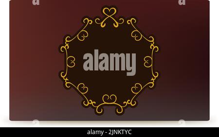 Frame material, luxurious and elegant Gothic frame Stock Vector