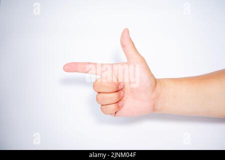 Finger point hand show vector Stock Photo