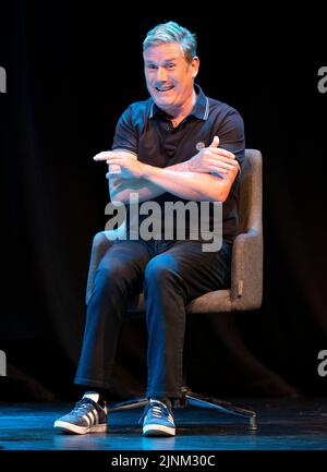 Labour leader Sir Keir Starmer is interviewed by Iain Dale during 'Iain Dale's All Talk with Sir Keir Starmer', at the Edinburgh International Conference Centre as part of the Edinburgh Festival Fringe. Picture date: Friday August 12, 2022. Stock Photo