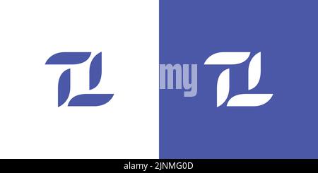 Modern and professional letter TT initials logo design 2 Stock Vector