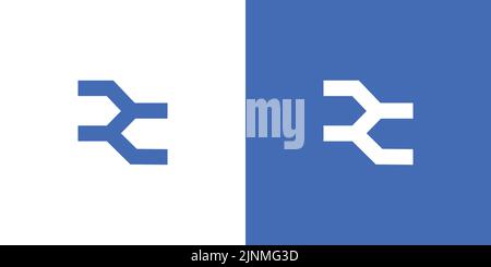 Modern and strong letter RC initials logo design Stock Vector