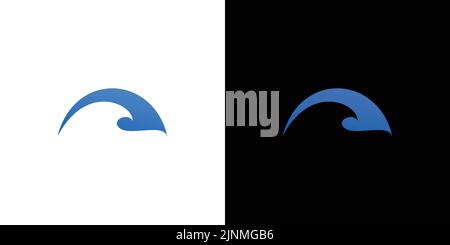 Modern and professional wave logo design Stock Vector