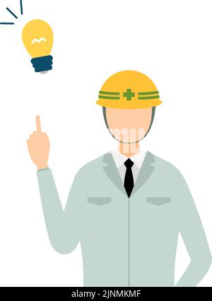 Construction site director pose set, male Stock Vector