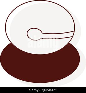 Thin line funeral icon, mokugyo Stock Vector