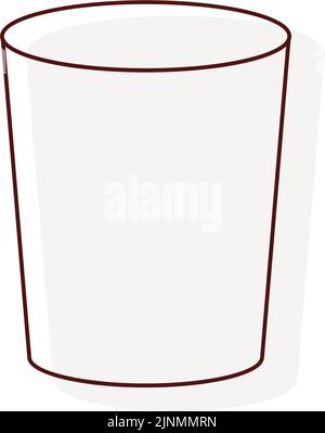 Thin line funeral icon, cup Stock Vector
