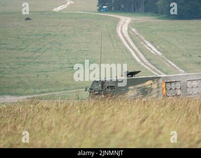Uk Military Rockets British army self propelled M270 Multiple Launch Rocket System (MLRS ...