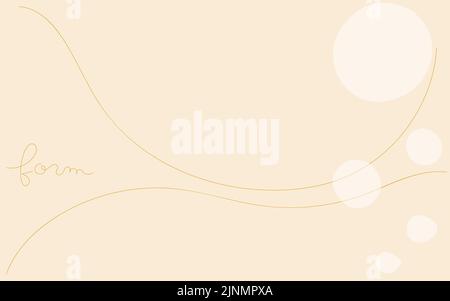 Abstract material of simple lines and figures, image of bubbles Stock Vector