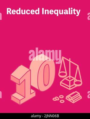 SDGs Goal 10, Reduced inequalities - Translation: Reduced inequalities ...