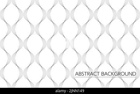 Abstract background with evenly spaced undulating curves, seamless pattern Stock Vector