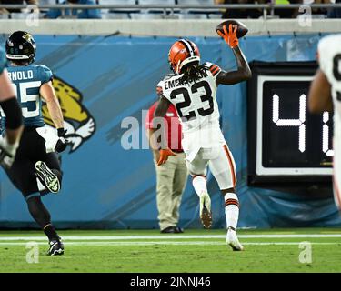 Cleveland Browns cornerback Martin Emerson Jr. (23) is shown during an NFL  football game against the Atlanta Falcons, Sunday, Oct. 2, 2022, in  Atlanta. (AP Photo/John Amis Stock Photo - Alamy