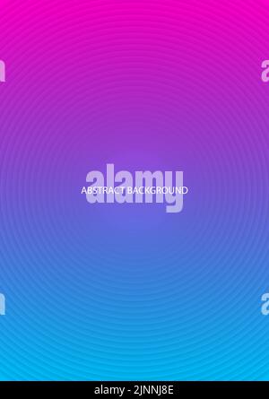 abstract background circle line parallel pink and blue color vector illustration Stock Vector