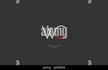 Alphabet letters Initials Monogram logo WC CW W C Stock Vector