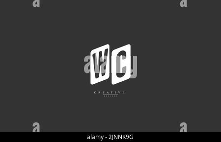 Alphabet letters Initials Monogram logo WC CW W C Stock Vector