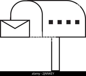 post box icon logo vector design Stock Vector Image & Art - Alamy
