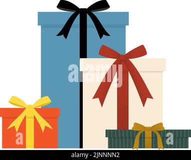 Gift box with wrapping ribbon Stock Vector