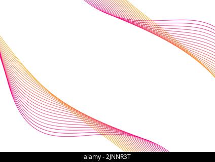 Colorful Streamline Abstract A3 Poster Beige Background Stock Vector ...