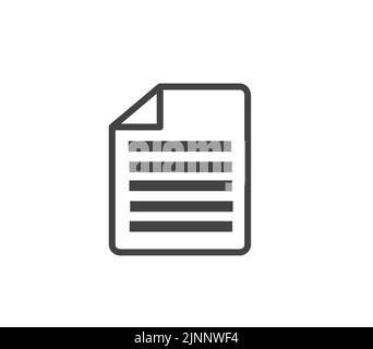 Document icon vector illustration Stock Vector